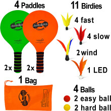 Paddle Ball Game Set Outdoor 4-Player