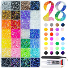 Pietre decorative din rășină gelatinoasă AB4mm28 culori