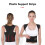Correttore posturale da donna con supporto ampio, nero XXXXL 6