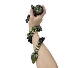3D tlačená hračka drak fidget s flexibilnými kĺbmi