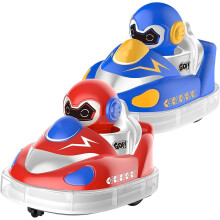 Glow Crashers RC Bumper Cars, RC Bumper Car Toys with Light and Music, Battle Set for 2 Players (Mix)