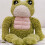 Peluche Grenouille Muscle Verte 30 cm 8