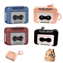Mini kassettspelare nyckelring retro mikrokassettspelare