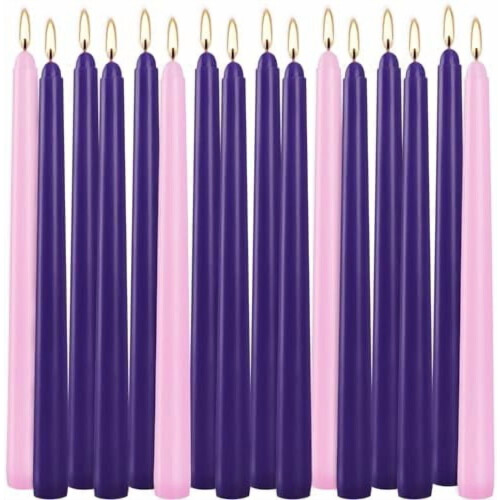 Hajusteettomat adventtikynttilät 10 tuumaa 16 kpl
