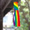 Manche à air décorative colorée avec longue queue (1 pièce) 7