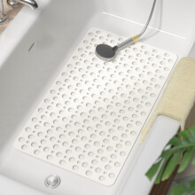 Antislip badmat wit 30x17 inch