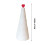 Valentine's Day yarn-wrapped mini trees pink white 3-pack 2