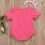 Baby-Strampler, kurzärmelig, Buchstabenprint, rosa, 6-9 Monate 3