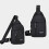 Borsa a tracolla nera con foro per cuffie 4