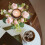 Couronne de bougie ornée de roses pour décoration de table 4