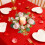Couronne de bougie ornée de roses pour décoration de table 2