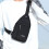 Borsa a tracolla nera con foro per cuffie 7