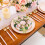 Couronne de bougie ornée de roses pour décoration de table 6
