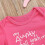Baby-Strampler, kurzärmelig, Buchstabenprint, rosa, 6-9 Monate 7