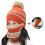 Damen-Winterstrickset mit Mütze, Handschuhen, Schal und Maske 2