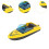Legering motorboot model speelgoed geel 1 stuk 6
