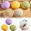 Giant Glitter Dumpling Squishy – Mega Rainbow Fidget Toy, Soft Squeeze Decompression Dough for Adults (White) 4
