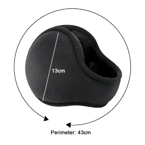 Cache-oreilles d'hiver en polaire pliable, taille unique 1