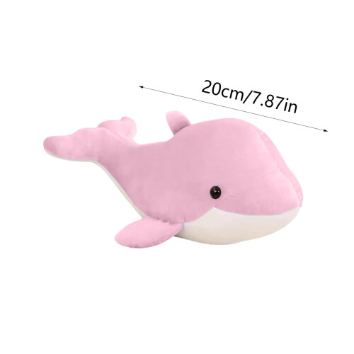 Dolphin Plush Toy Pink 8 Inch 2