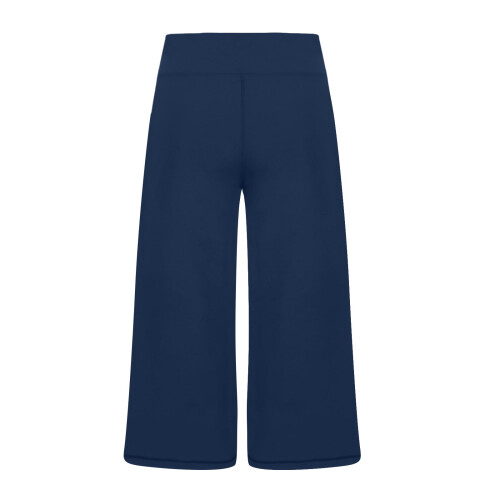 Elainilye Γυναικείο Ψηλόμεσο Γιόγκα Capris Pure Color Wide 2