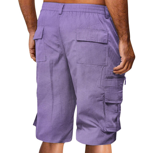 Herre hurtigttørrende cargoshorts til knæet 2