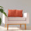 Cuscino decorativo Boho 18x18 pollici arancione 6
