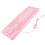 Clavier filaire USB ultra-fin rose dessin animé 4