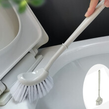 Scopa per WC ergonomica con setole antigraffio, confezione da 1