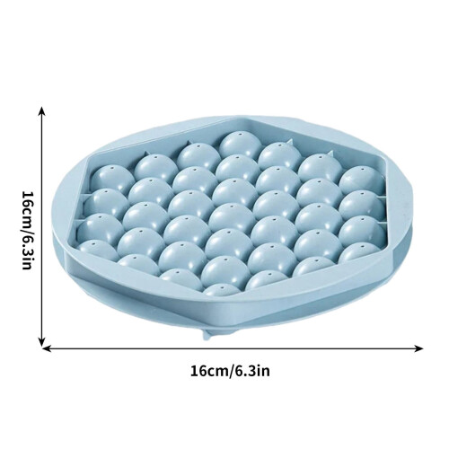 Runde Eiswürfelform mit Deckel und Aufbewahrungsbehälter 2