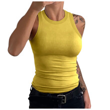 Women's tank top yellow M