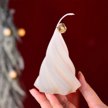 Bougie parfumée au soja en forme de sapin de Noël 7,2 cm