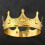 Κάλυμμα κεφαλής King Crown για άνδρες Χρυσό Vintage Μεταλλικό 1Pack 5