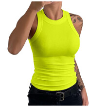 Women's tank top light yellow M