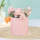 boîte ronde rose vide pour composition florale 7