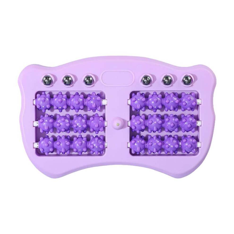 Portable double foot roller massager for plantar fasciitis