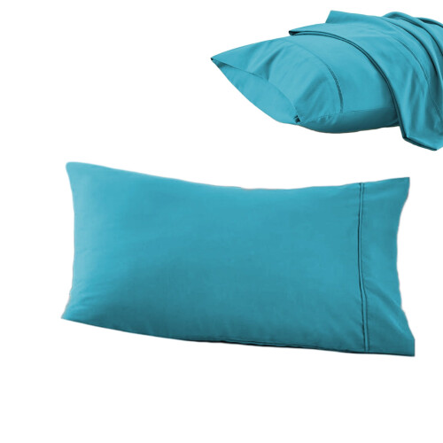 Federe per cuscini Gallickan in microfibra di cotone, 51 x 66 cm, azzurro cielo. 1