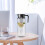 Pichet en verre avec couvercle gris 1,5 L 4