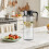 Pichet octogonal en acrylique gris, 1 litre (37,2 oz), sans BPA 6