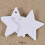 Etichette regalo a forma di stella, bianche con foro, 100 pezzi 6