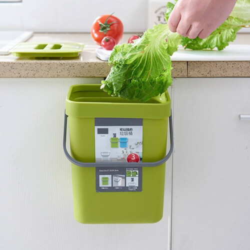 CCOCC kitchen compost bin green 3L moisture-resistant 2