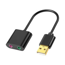 YIEMEEN USB to 3.5mm audio converter aluminum alloy