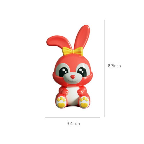 Κουμπαράς Gallickan Bunny με Φως και Ήχο Κόκκινο 2