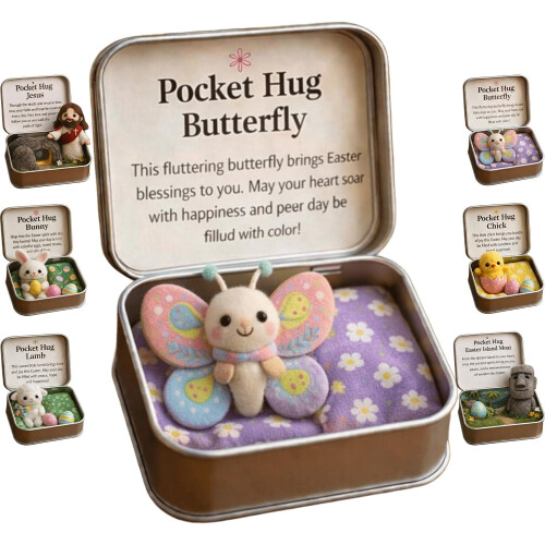Easter religious gift tin with 'He is Risen' design and