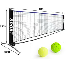 Portable Pickleball Net Set with Poles