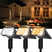 NestE Solar Spot Lights voor buiten, verstelbaar, warm en koel wit