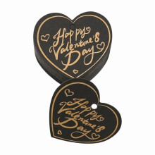 Heart and Round Paper Labels for Candy Bags 100 pcs
