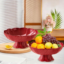 Decorative Ruffle Fruit Bowl – Aesthetic Wavy Edge Centerpiece for Table, Kitchen & Shelf Display