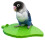 Bird perch toy leaf shape for sparrow parakeet budgie 1