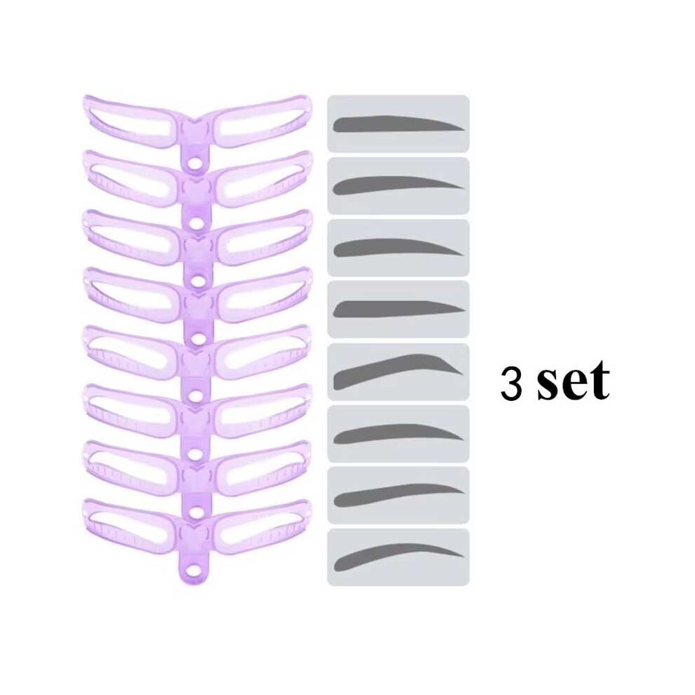 Eyebrow Stencil Set Reusable 8-Shape