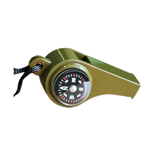 Emergency Whistle 7-in-1 with LED Flashlight and Magnifier